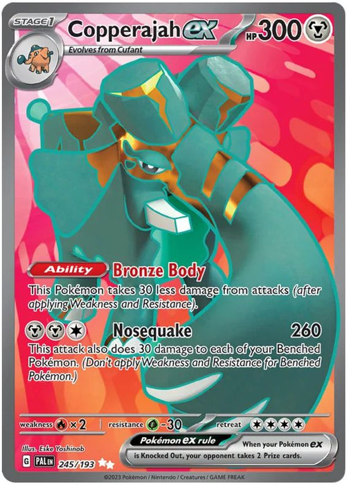 Copperajah ex 245/193 Ultra Rare Double Pokemon Card (SV2 Paldea Evolved)