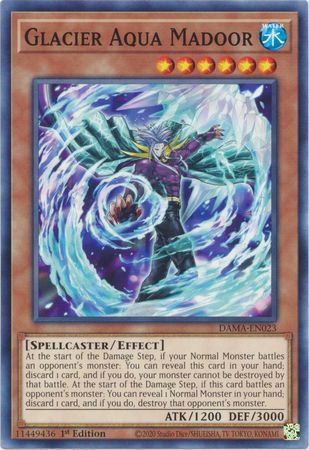 Glacier Aqua Madoor DAMA-EN023 Common Yu-Gi-Oh Card (Dawn of Majesty)