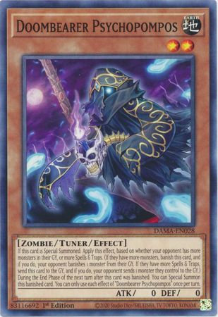 Doombearer Psychopompos DAMA-EN028 Common Yu-Gi-Oh Card (Dawn of Majesty)