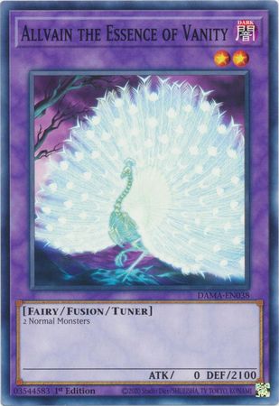 Allvain the Essence of Vanity DAMA-EN038 Common Yu-Gi-Oh Card (Dawn of Majesty)