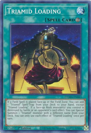 Triamid Loading DAMA-EN063 Common Yu-Gi-Oh Card (Dawn of Majesty)