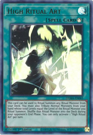 High Ritual Art DAMA-EN065 Ultra Rare Yu-Gi-Oh Card (Dawn of Majesty)