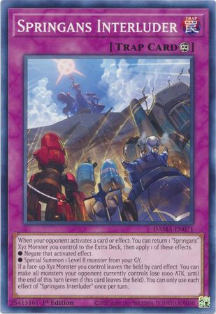 Springans Interluder DAMA-EN071 Common Yu-Gi-Oh Card (Dawn of Majesty)