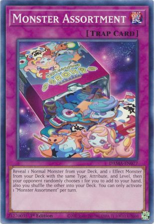 Monster Assortment DAMA-EN077 Common Yu-Gi-Oh Card (Dawn of Majesty)