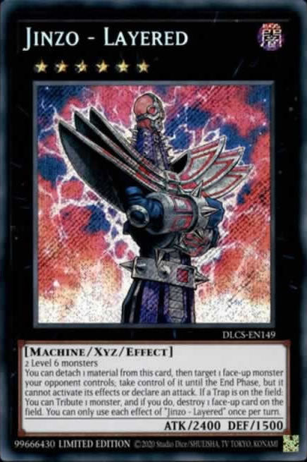 Jinzo - Layered DLCS-EN149 Secret Rare Promo Card (Yu-Gi-Oh!)