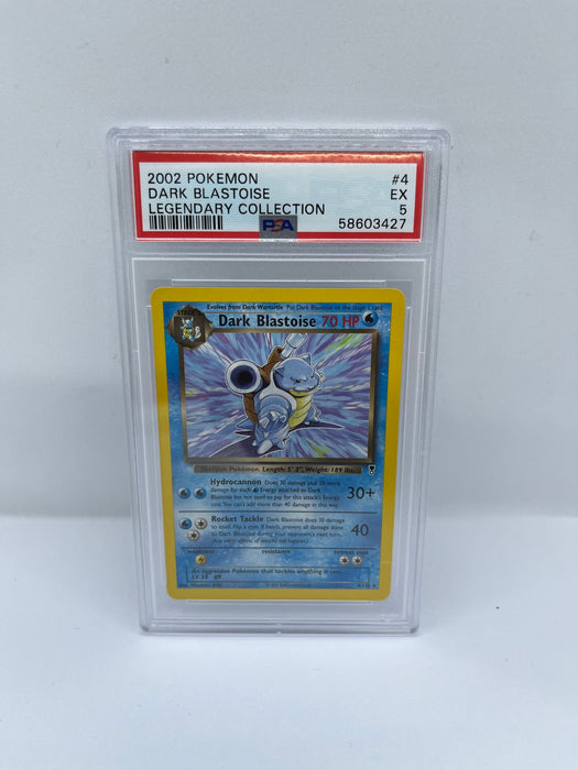 Dark Blastoise 4/110 PSA 5 Graded Rare Pokemon Card (2002 Legendary Collection)