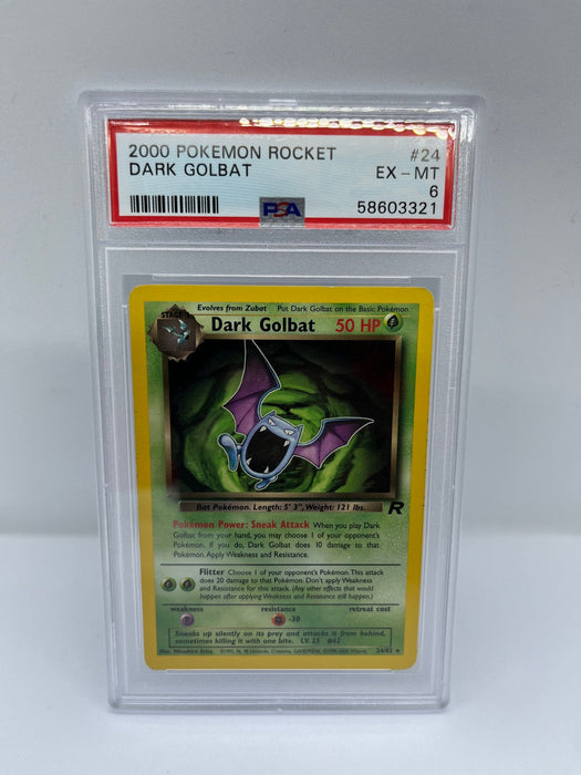 Dark Golbat 24/82 PSA 6 Graded Rare Pokemon Card (2000 Pokemon Rocket)