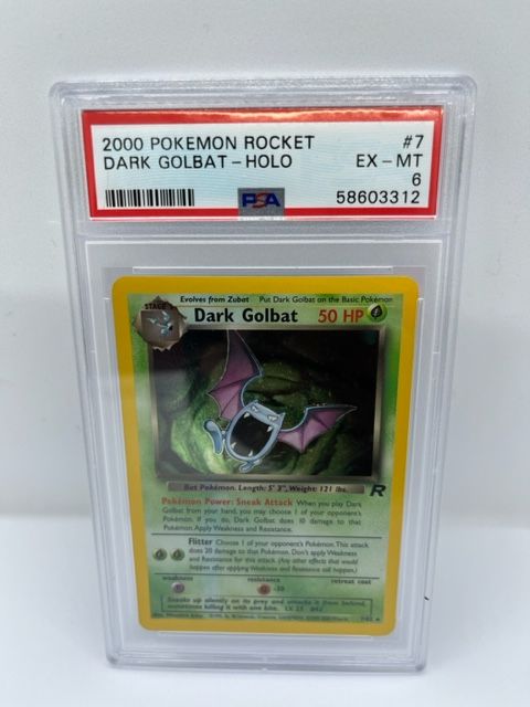 rare golbat card Dark Golbat 7/82 PSA 6 Graded Rare Pokemon Card (2000 Pokemon Rocket) — Titan Cards Ltd