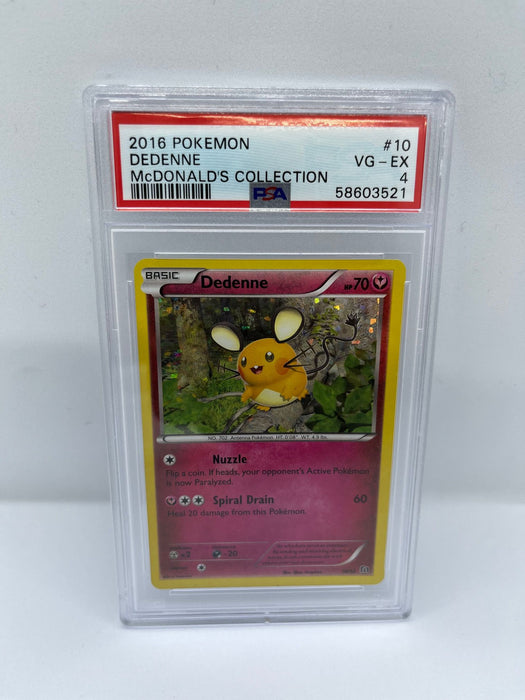 Dedenne 10/12 PSA 4 Graded Pokemon Card (2016 - McDonald's Collection)