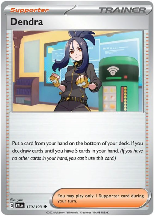 Dendra 179/193 Uncommon Pokemon Card (SV2 Paldea Evolved)