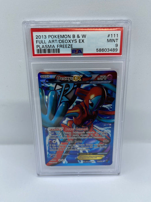 Deoxys EX 111/116 PSA 9 Graded Rare Pokemon Card (2013 Pokemon B & W - Plasma Freeze)