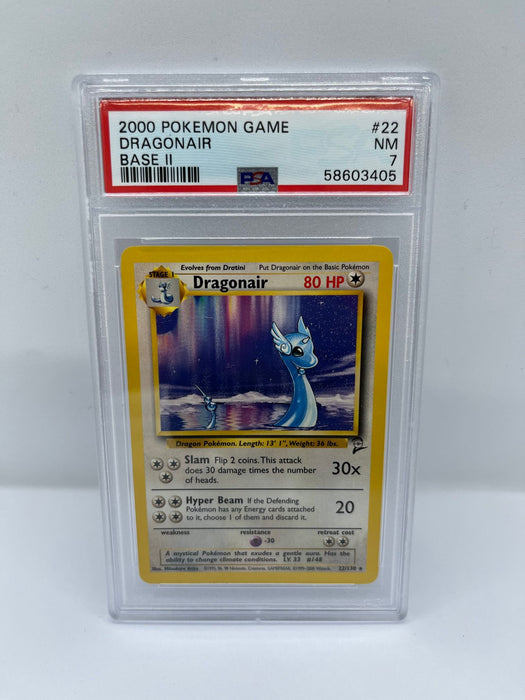 Dragonair 22/130 PSA 7 Graded Rare Pokemon Card (2000 Pokemon Game)