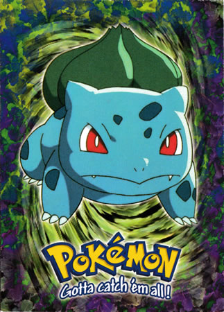 Bulbasaur E1 The First Movie Topps Evolution Holo Card