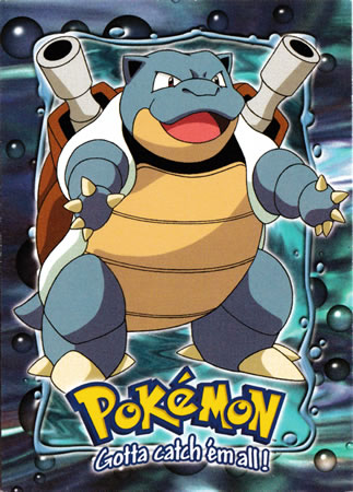 Blastoise E9 The First Movie Topps Holo Evolution Card