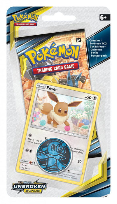 Pokemon Sun & Moon Unbroken Bonds 1 Pack Blister - Eevee