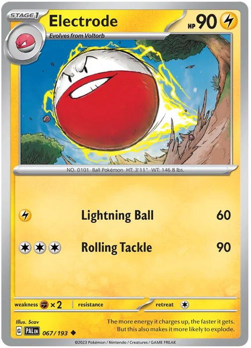 Electrode 067/193 Uncommon Pokemon Card (SV2 Paldea Evolved)