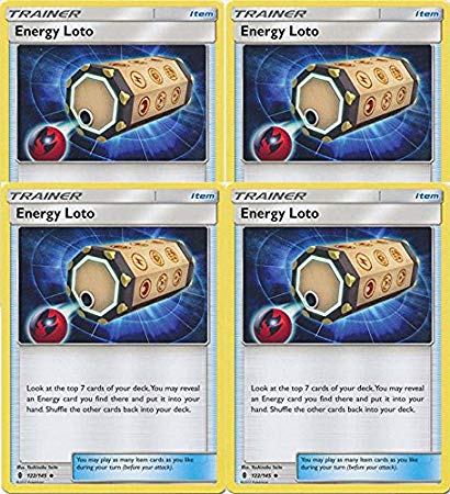 Guardians Rising Energy Basic Energy Loto 122/145 Playset x4 Cards (Guardians Rising) — Titan Cards Ltd
