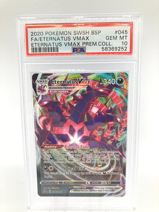 Eternatus VMAX SWSH045 PSA 10 Gem Mint Graded Pokemon Card