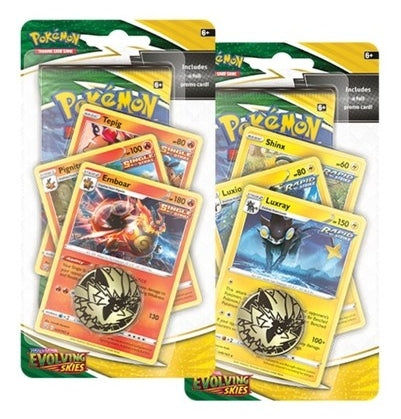 Pokemon Evolving Skies Premium Checklane Blister (Bundle of 2)