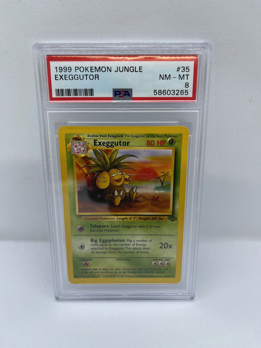 Exeggutor 35/64 PSA 8 Graded Rare Pokemon Card (1999 Pokemon Jungle)