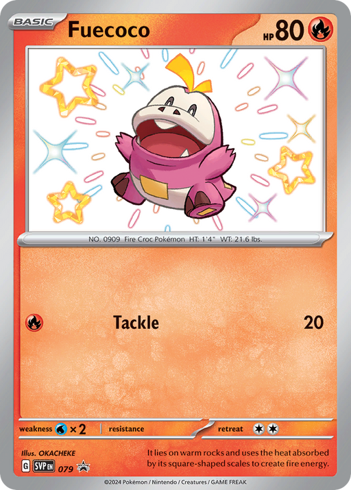Fuecoco SVP079 Pokemon Promo Card (Scarlet & Violet Promo Series)