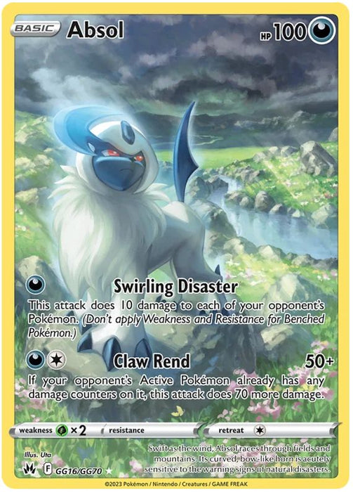 Absol GG16/GG70 GGH Pokemon Card (SWSH Crown Zenith GG)