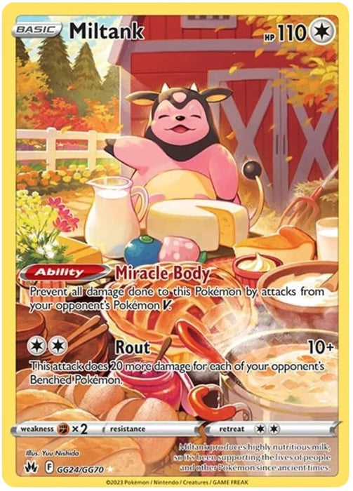 Miltank GG24/GG70 GGH Pokemon Card (SWSH Crown Zenith GG)