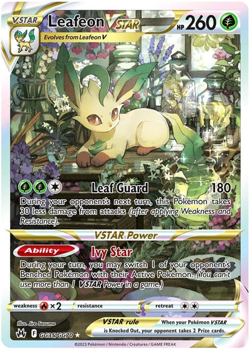 Leafeon VSTAR GG35/GG70 GGV Pokemon Card (SWSH Crown Zenith GG)