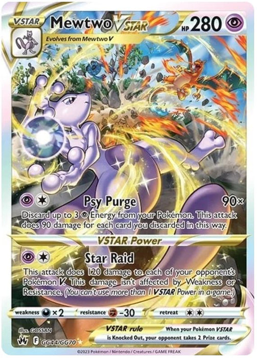 Mewtwo VSTAR GG44/GG70 GGV Pokemon Card (SWSH Crown Zenith GG)