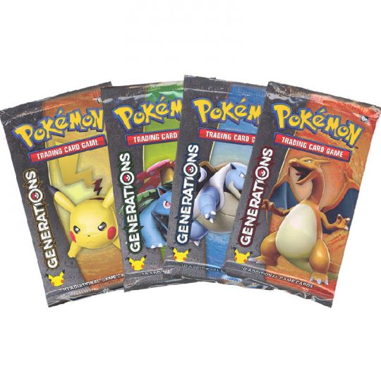 Pokemon Generations 20th Anniversary Sealed Booster Packs (10 Cards)