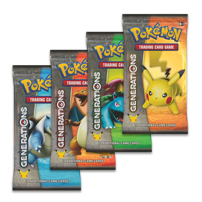 Pokemon Generations 20th Anniversary Sealed Booster Packs (10 Cards)