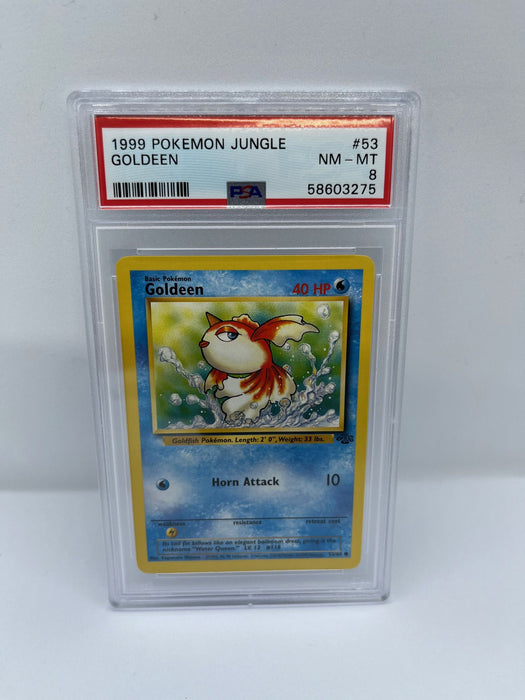 Goldeen 53/64 PSA 8 Common Pokemon Card (1999 Pokemon Jungle)