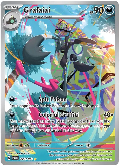 Grafaiai 223/193 Illustration Rare Pokemon Card (SV2 Paldea Evolved)