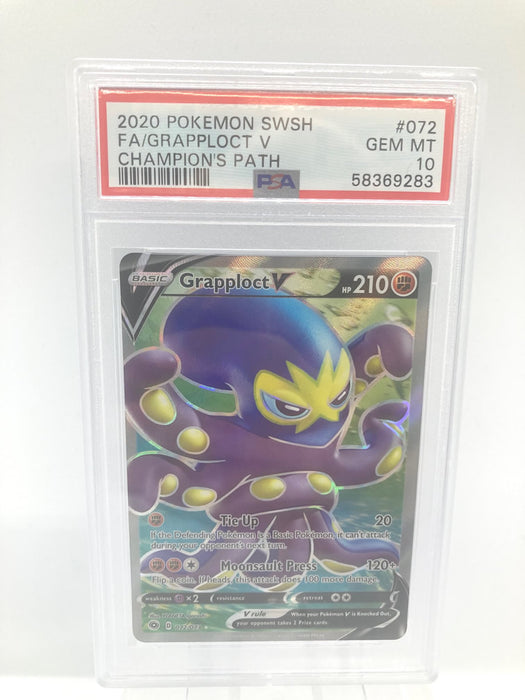 Grapploct V 072/073 PSA 10 Gem Mint Graded Pokemon Card