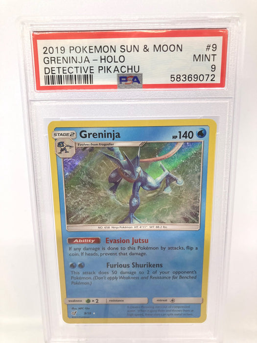 Greninja 9/18 PSA 9 Mint Graded Pokemon Card