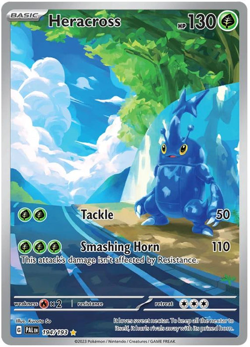 Heracross 194/193 Illustration Rare Pokemon Card (SV2 Paldea Evolved)