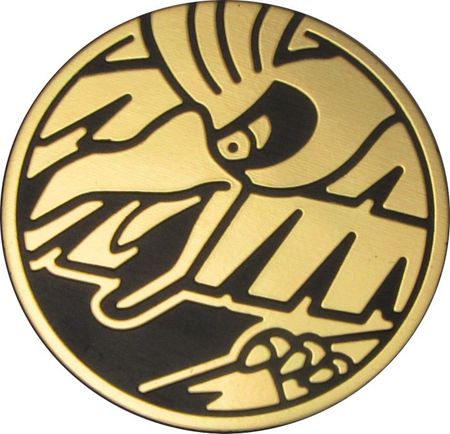 Ho-Oh Gold Coin/Black Matte Coin (Official Pokemon TCG Coin)