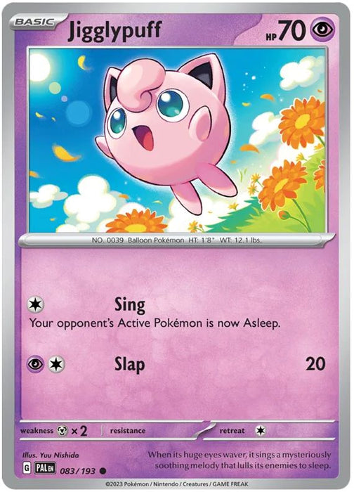 Jigglypuff 083/193 Common Pokemon Card (SV2 Paldea Evolved)