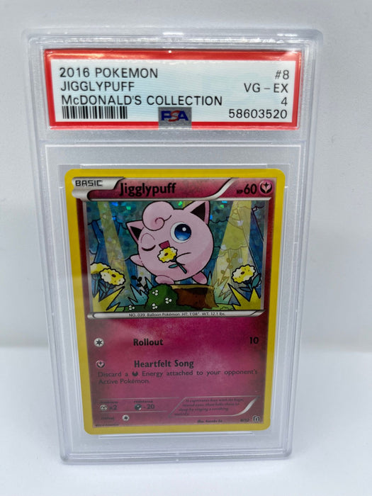 Jigglypuff 8/12 PSA 4 Graded Pokemon Card (2016 - McDonald's Collection)