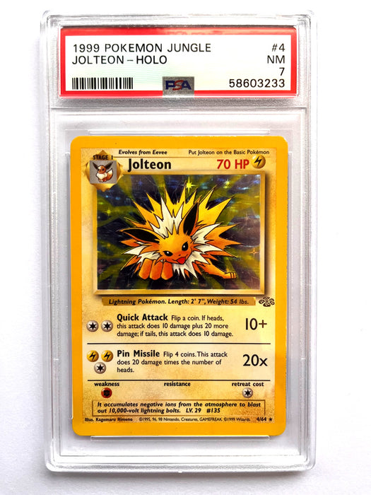 Jolteon 4/64 Rare Graded Pokemon Card PSA 7 (Jungle Set)