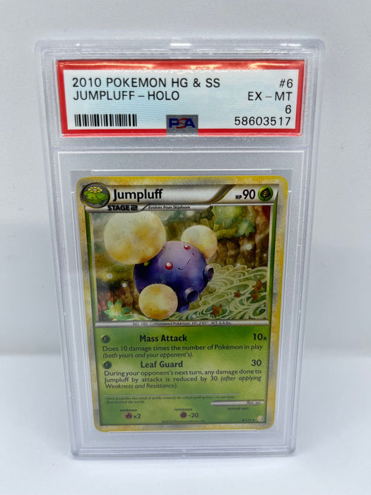 Jumpluff 6/123 PSA 6 Graded Rare Pokemon Card (2010 Pokemon HG & SS)