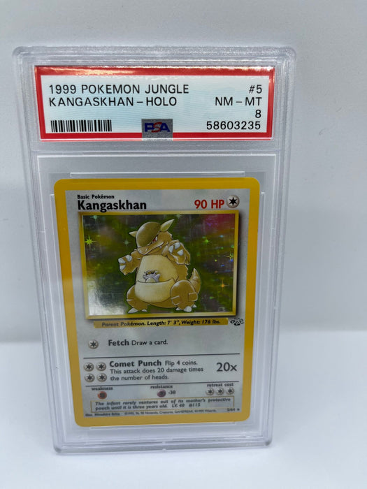 Kangaskhan 5/64 PSA 8 Graded Rare Pokemon Card (1999 Pokemon Jungle)