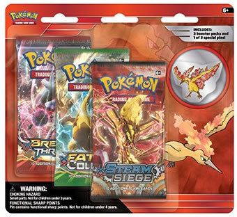 Pokemon Legendary Birds 3 Pack Blister ft. Moltres