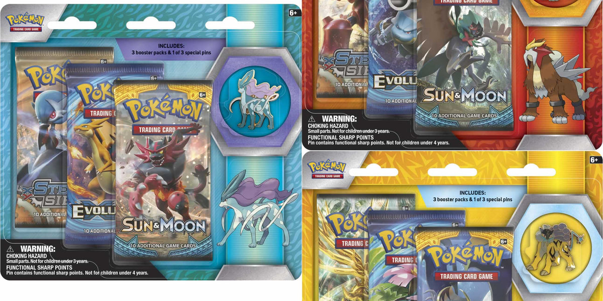 Pokemon Legendary Beasts Blister Pack w/ Pins (Bundle of 3) Titan Cards Ltd Pokemon Legendary Beasts Blister Pack w/ Pins (Bundle of 3) Titan Cards Ltd
