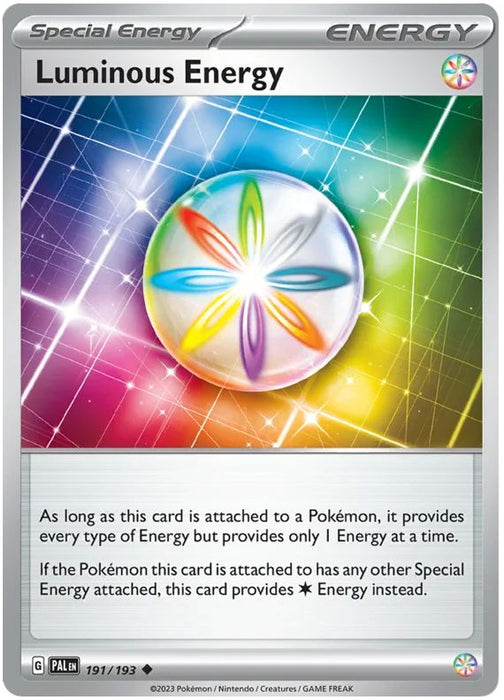 Luminous Energy 191/193 Uncommon Reverse Holo Pokemon Card (SV2 Paldea Evolved)