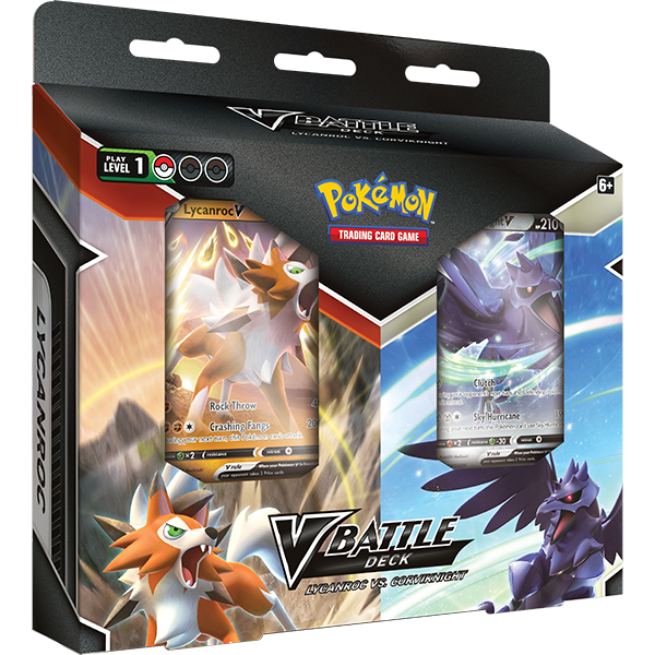 Pokemon TCG Lycanroc V Vs Corviknight V Battle Deck Bundle