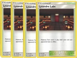 Lysandre Labs 111/131 Stadium Card Playset x4 Cards (Forbidden Light)