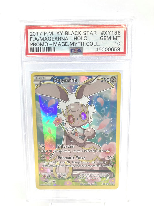 Magearna XY186 Graded Black Star Promo Card PSA 10 Gem Mint (XY Promo Series)