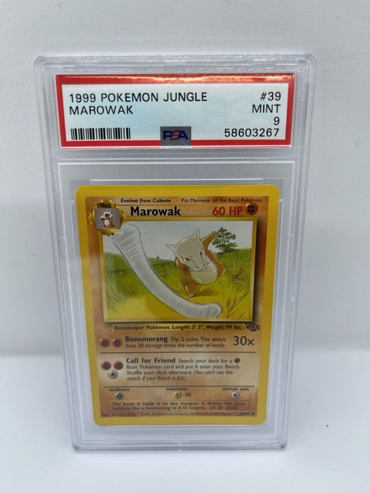 Marowak 39/64 PSA 9 Graded Uncommon Pokemon Card (1999 Pokemon Jungle)