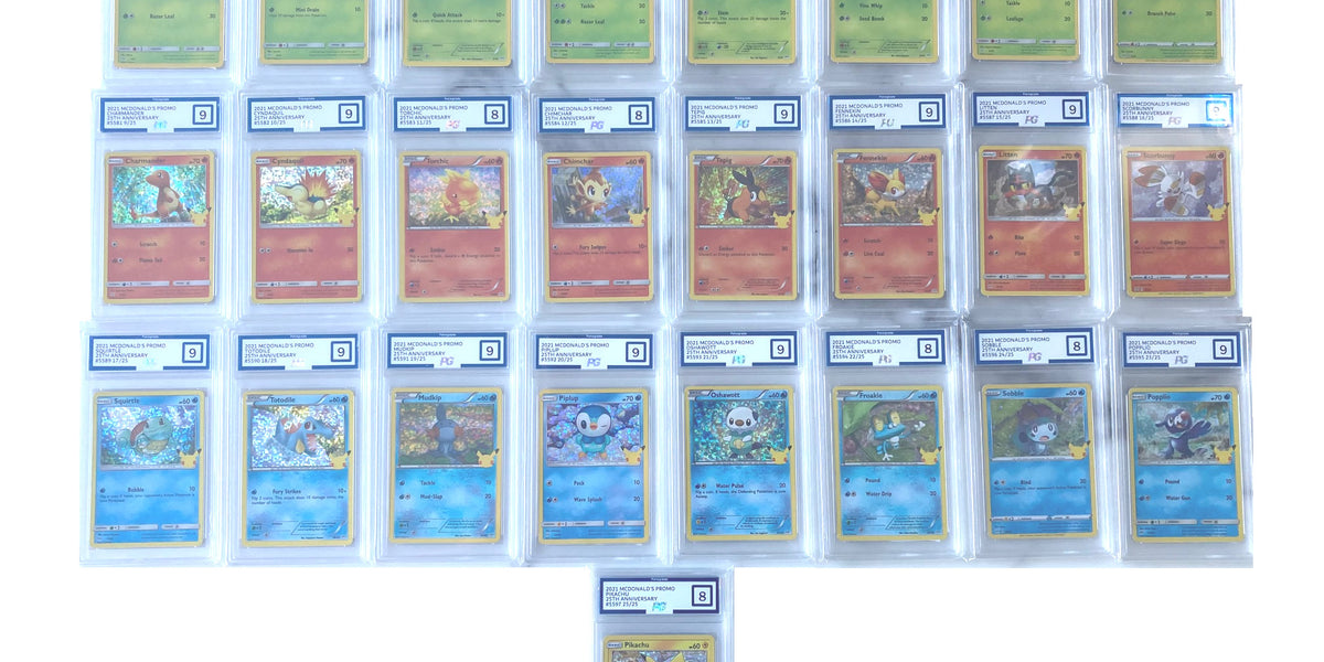 Pokemon McDonalds 25th Anniversary Complete Holo Graded Set (PokeGrade)